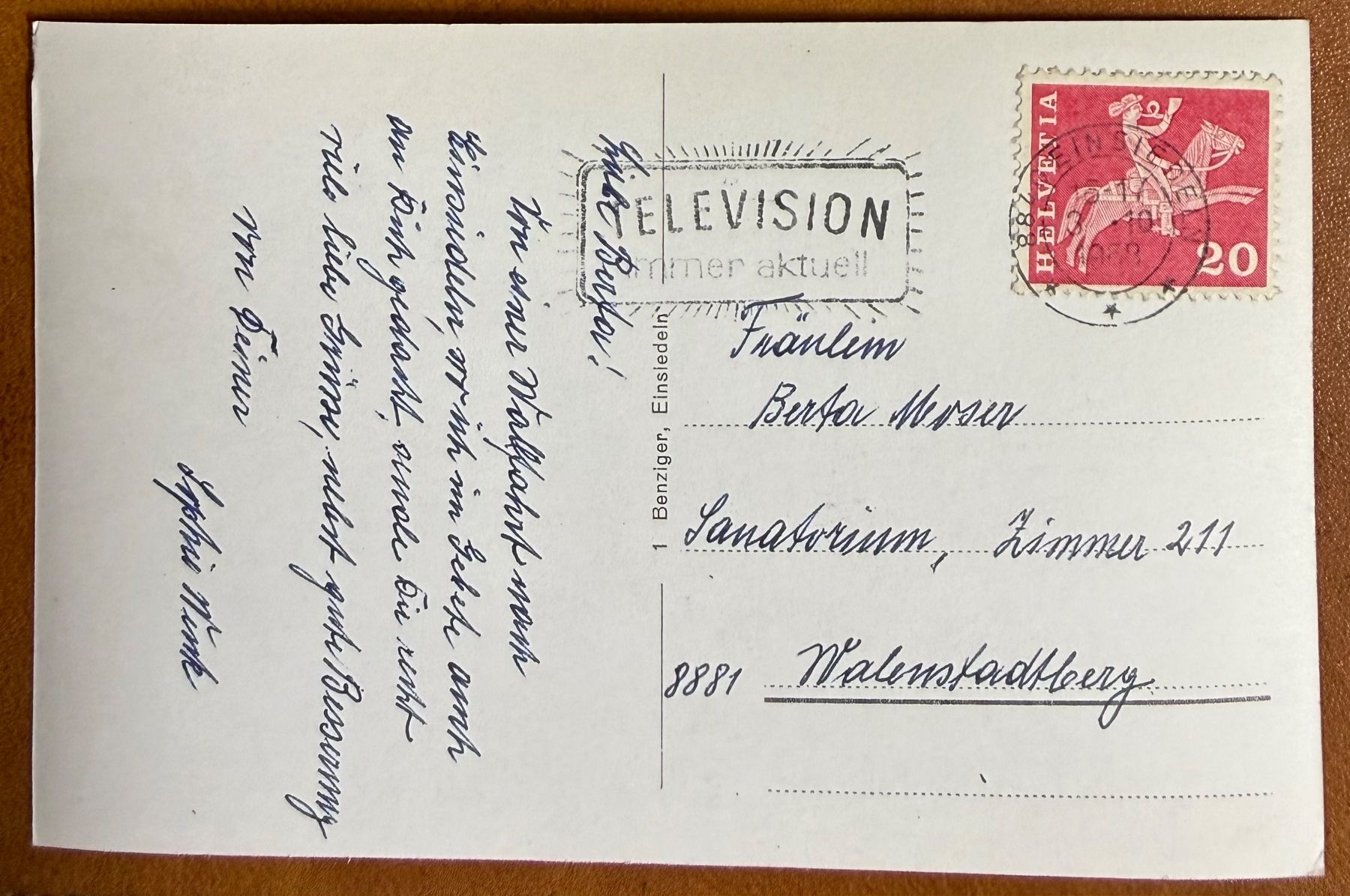 Cartes postales: Einsiedeln - Kloster 1968 – D'occasion à Lutry par Ediego 1