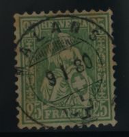 CH - Sitz. Helvetia - SBK Nr. 49 - Vollstempel Malans