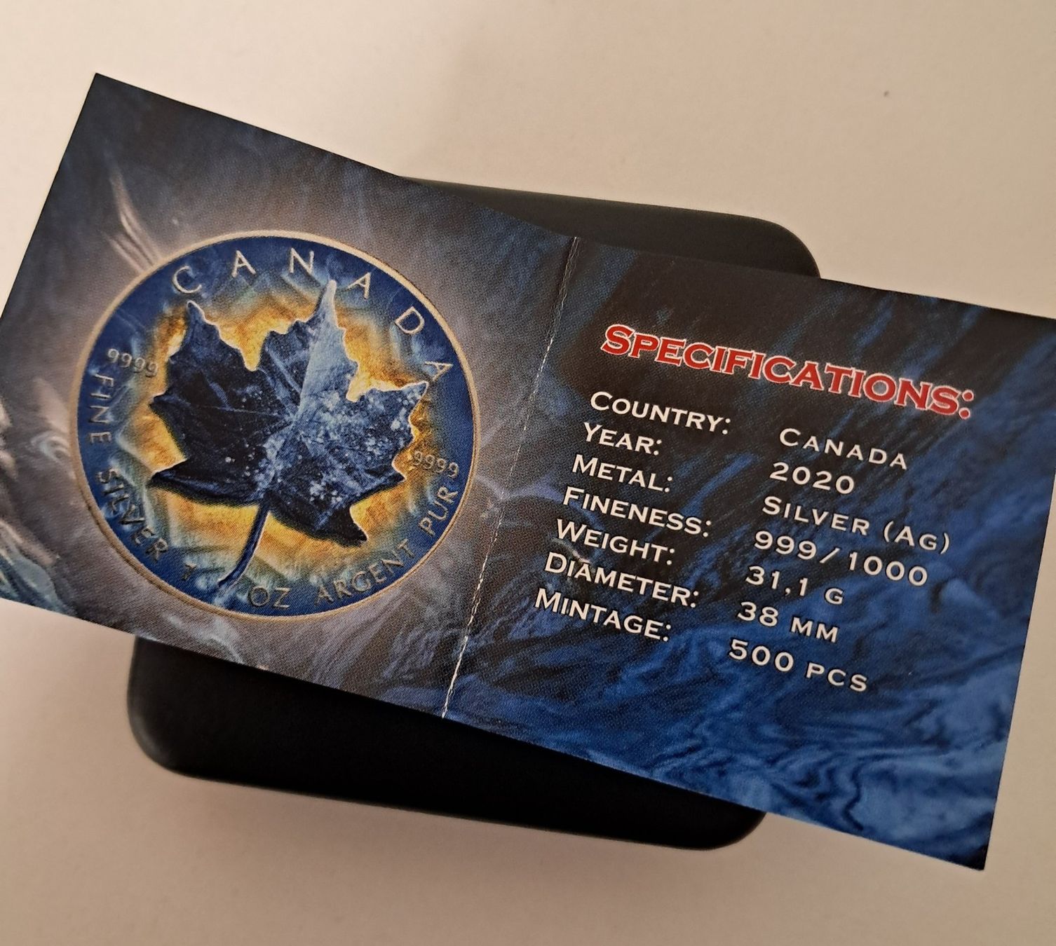 Alle Münzen: 1 OZ Silber Maple Leaf Canada 2020: Auflage: 500 – Neu und originalverpackt aus Weinfelden von shopping-island 2