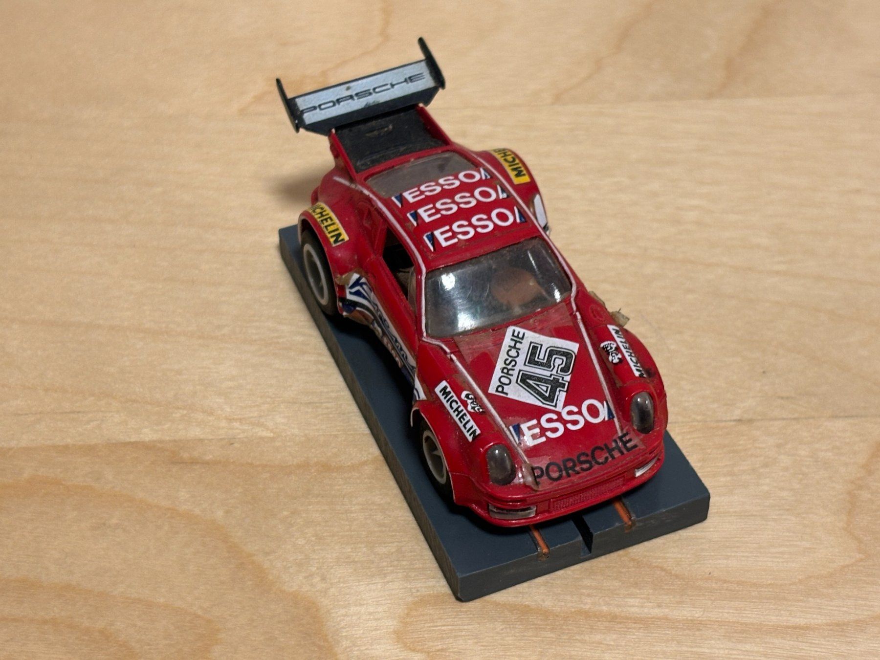 Matchbox Circuits: Matchbox Powertrack Porsche Turbo rot "Esso" – D'occasion à Bülach par h0slotch 6