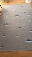 Schöner Webteppich 150 × 230 cm – Grau/Blau