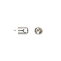 2 Endteil Kappen Metall  für 4mm Band