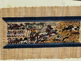 Ägyptisches Bild/ Papyrus mit Rahmen