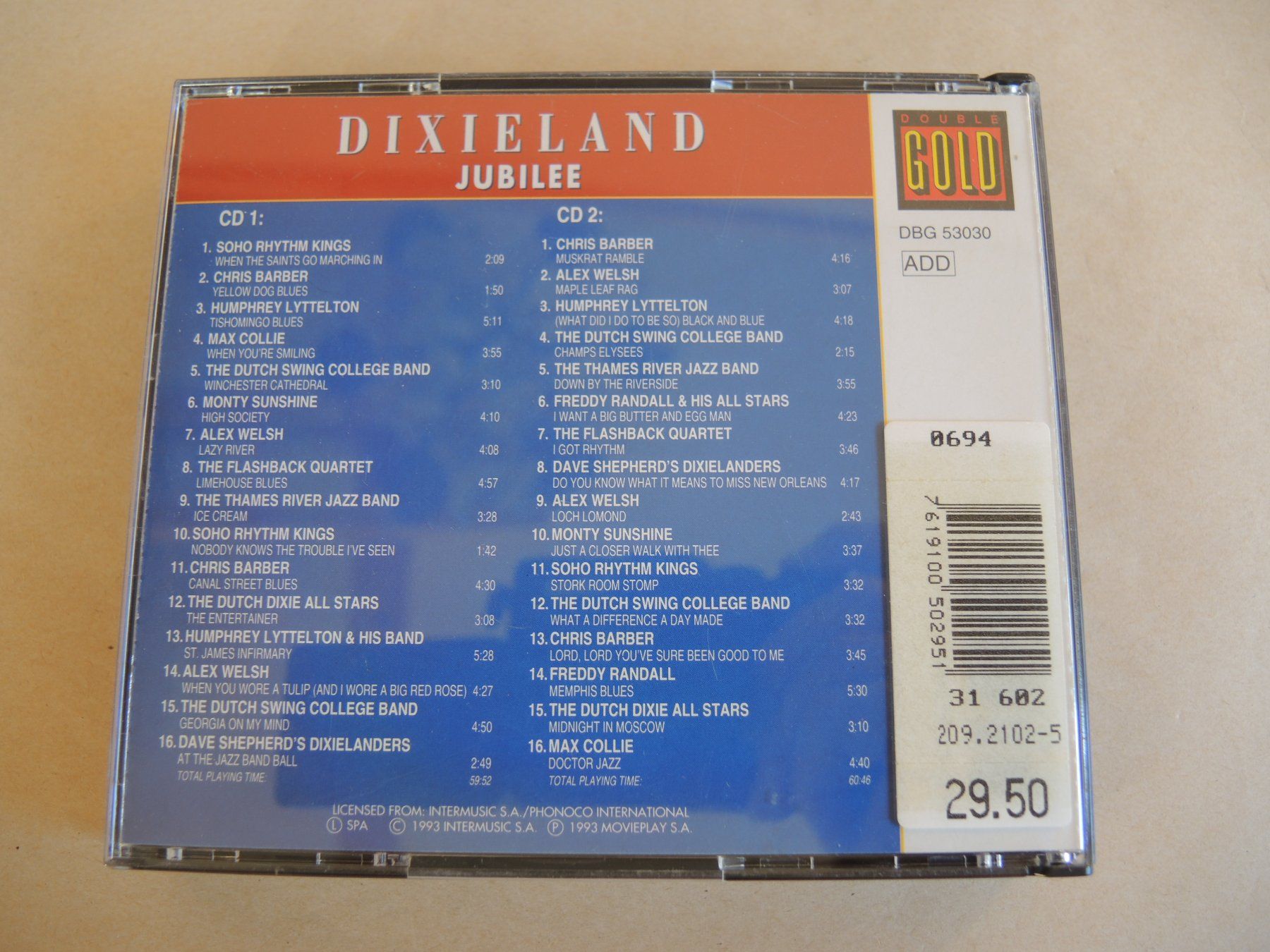 CD: Dixieland Jubilee 2 CD Set - Gold Edition - Top – Usato da Rorschach venduto da maeck8 3