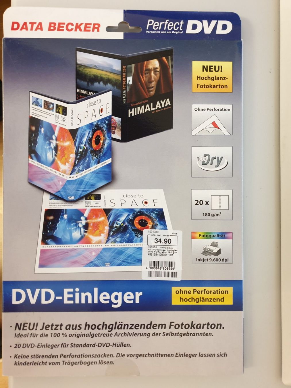 Carta: Visitenkarten  von Data Becker – Nuovo e nell'imballaggio originale da Reinach AG venduto da Amroch