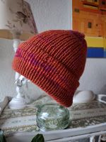 Handmade Mütze Rost Orange Onesize beanie Weihnachten 31