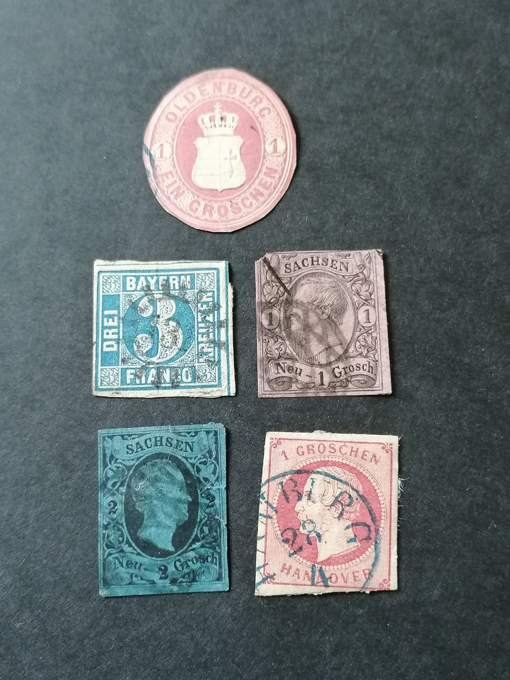 Tous les timbres: 5mal Alt Deutschland  – D'occasion à Happerswil par tschergi