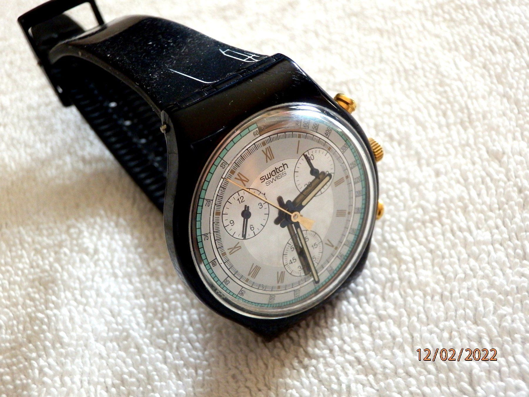 Swatch Uhren: Swatch 1992, Chronograph, "Colossal" – Gebraucht aus Ueberstorf von dinbau 8