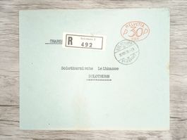TR82 Enveloppe + Timbre Suisse 1928