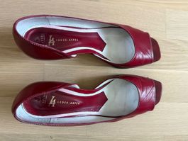 Pumps rot Leder Grösse 40