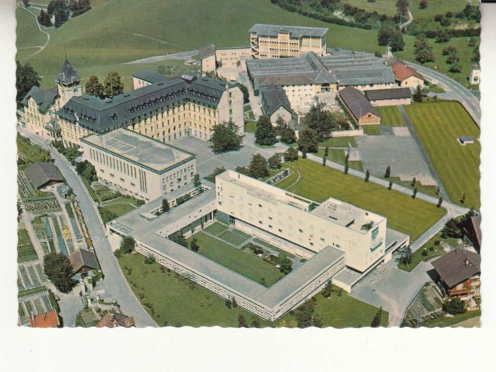 Cartoline postali: Immensee Missionshaus Flugaufnahme 1967 – Usato da Bürglen TG venduto da StampGraf