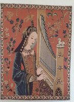 Tapisserie flamande "La Dame à la Licorne - L'Ouïe"