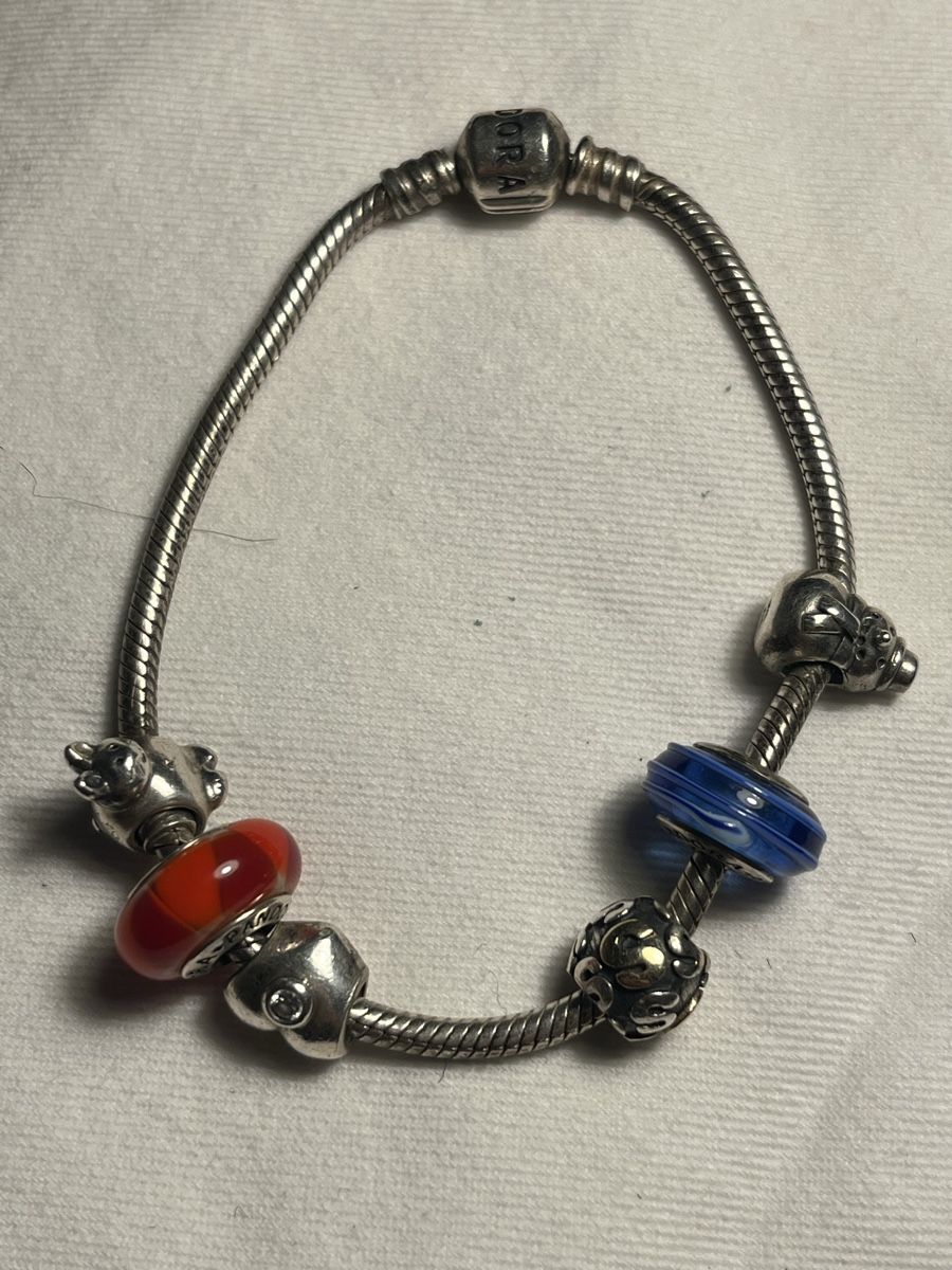 Pandora Armbänder & -reifen: Pandora Armband mit sechs Charms – Gebraucht aus Neuenhof von Ivita 4