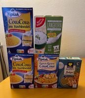 5 Packungen Reis, Couscous und Bulgur