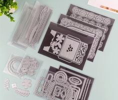 Magnetfolie magnetpapier schablonenorganisator scrapebooking