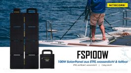 NITECORE Solar Panel FSP100W - wasserfest