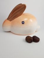 Savona Hase Weiss Orange Porzellan