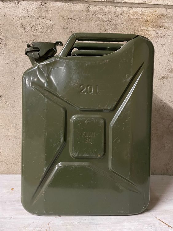 FAWI 60 Kanister Stahlblech Armee 20 Liter