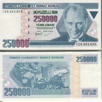Türkei  250000 lira unz bankfrisch
