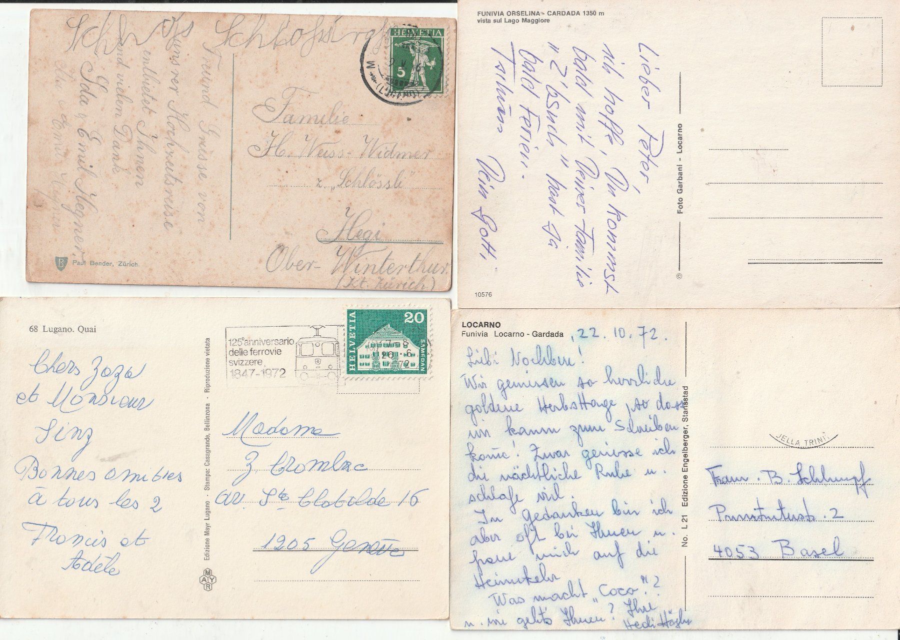 Cartoline postali: 15 Diverse karten Tessin – Usato da Lumbrein venduto da made02 3