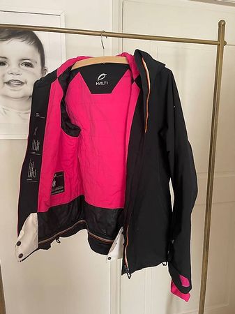 Skijacke Halti Hele Jacket 10K/20K Schwarz Pink