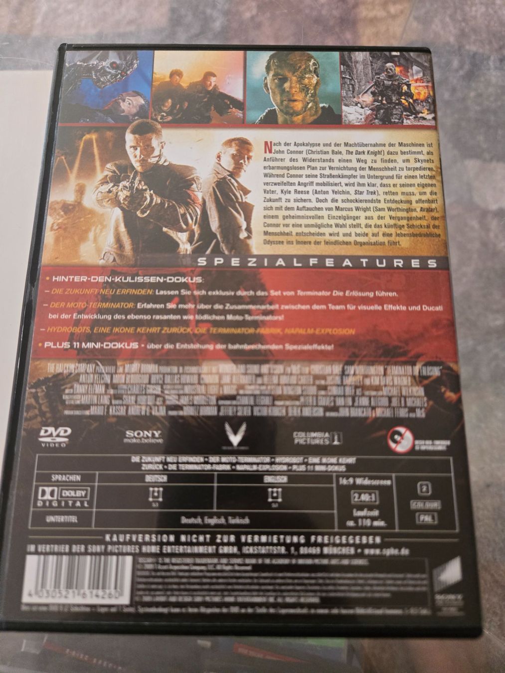 Tutti i DVDs: Terminator: Die Erlösung DVD – Usato da Bussigny venduto da Kfdlt 1
