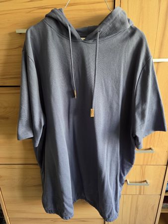 Grosse Grösse Hoodie Sweatshirt Jeansfarben Gr.52/54 Neu 
