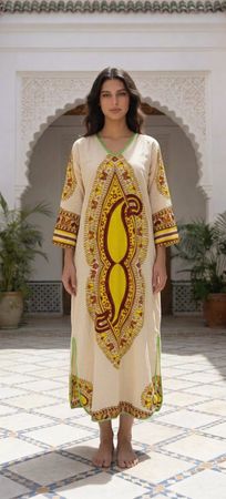Magnifique robe traditionelle marocaine style Hippie Vintage