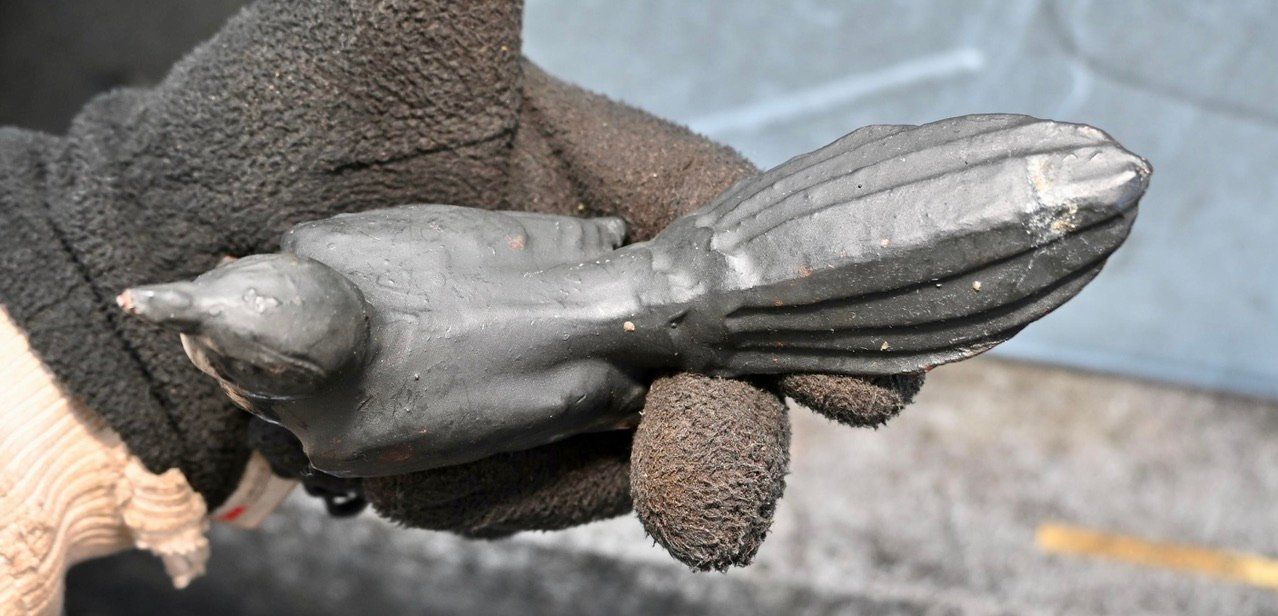 Figuren: alter GUSSEISEN Vogel gartenfigur etc B – Gebraucht aus Pfaffhausen von mono_rec 9