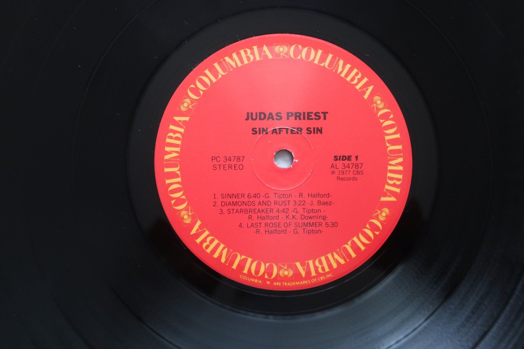 Schallplatten: JUDAS PRIEST - SIN AFTER SIN - VINYL LP – Gebraucht aus Basel von Patiscat 2