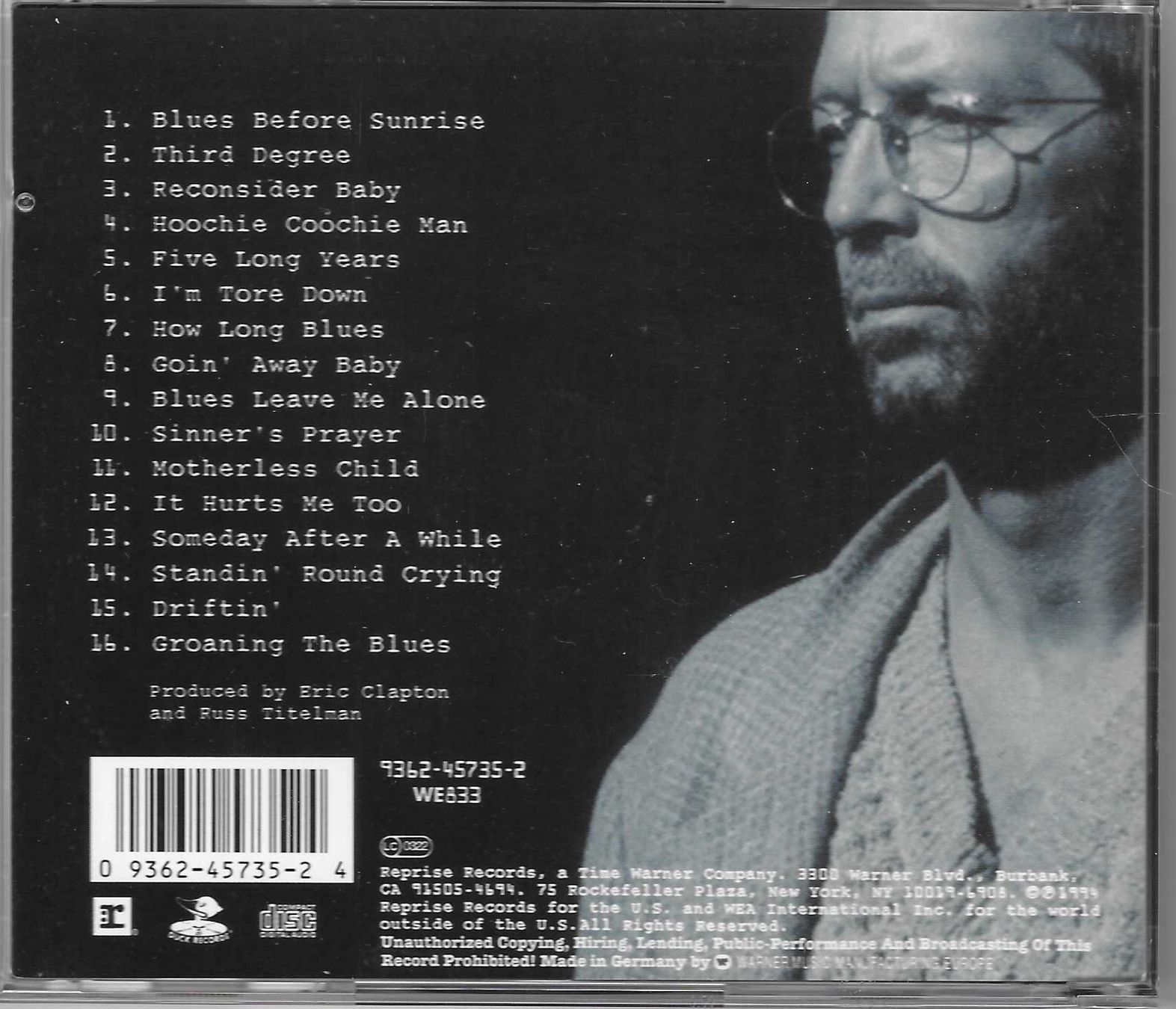 CD: ERIC CLAPTON  -  FROM THE CRADLE – Usato da Bex venduto da Giorgiob 1