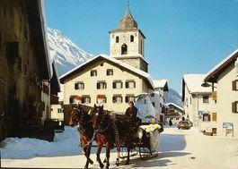 BERGÜN BRAVUOGN Pferdeschlitten Kutscher Gasser