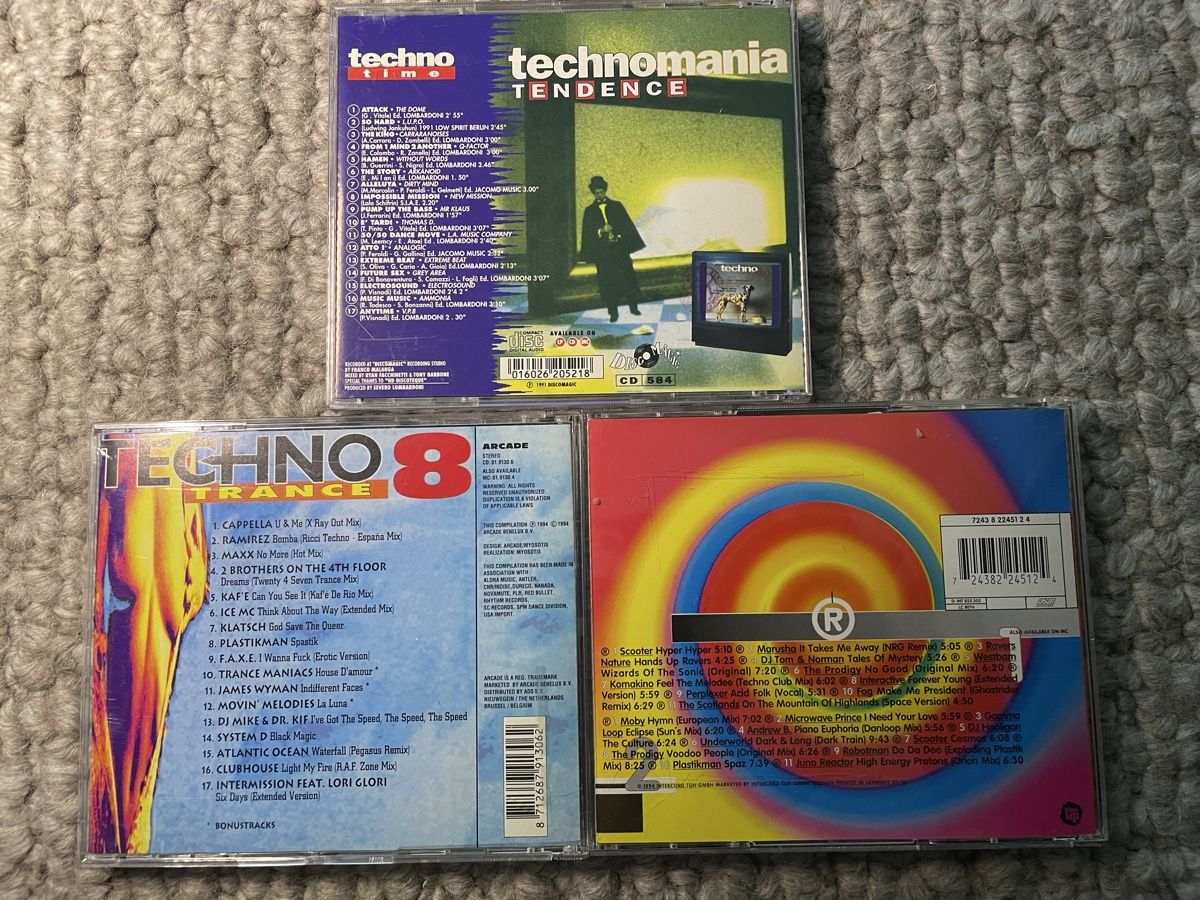 CD: Technomania Tendence / Techno Trance 8 / Ravemachine – Usato da Reinach AG venduto da trigger7811 1
