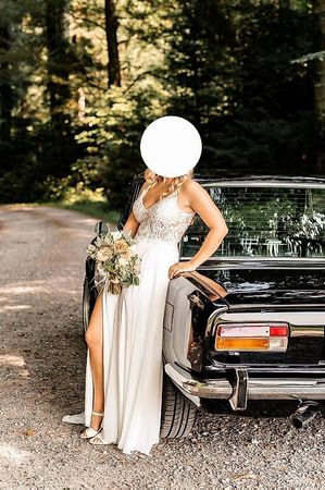 Schönes Brautkleid / Hochzeitskleid zum heiraten Gr. 36/38