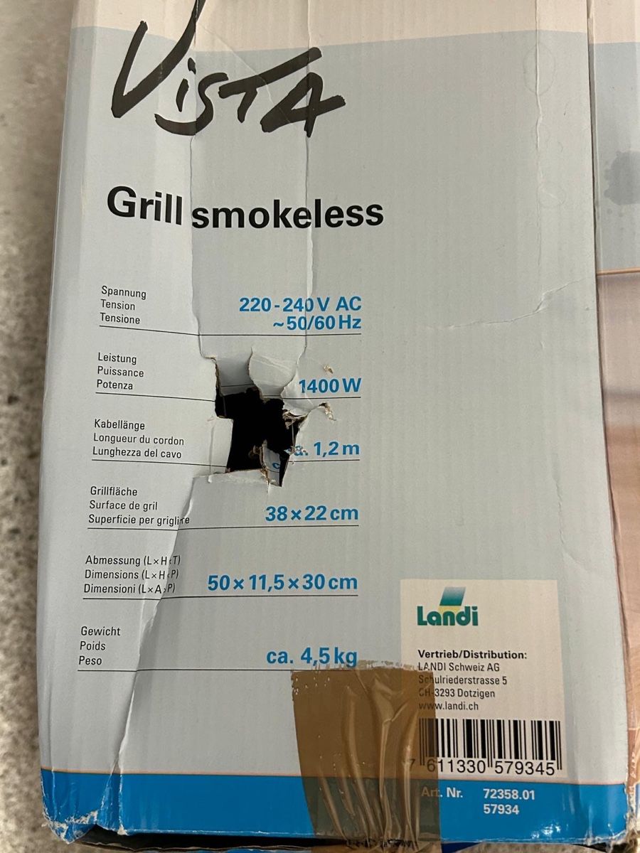Griglie: Tischgrill smokeless – Nuovo (secondo la descrizione) da Effretikon venduto da wus_p9c5 4