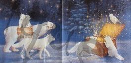 Serviette magical winter scene (1236) 2Stk.