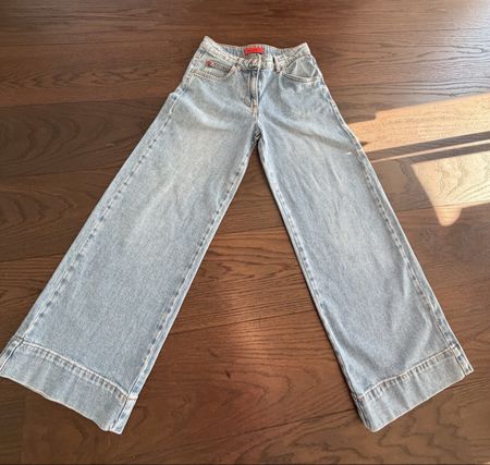 Mädchen Jeans Max&Co 12y, hellblau weit geschnitten