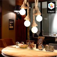 Suspension vintage corde, parfait pour un intérieur