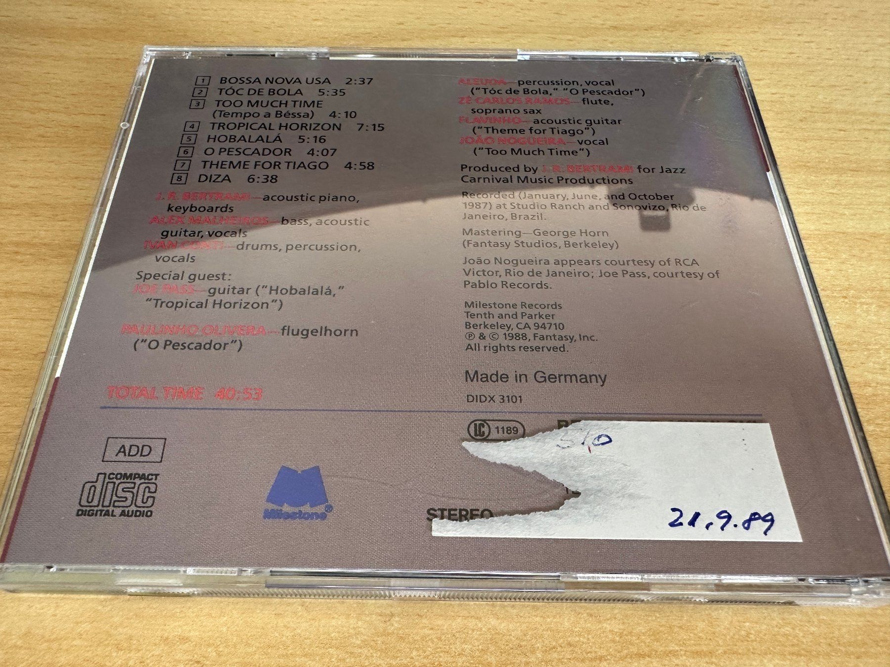 CD: Azymuth – Crazy Rhythm – Usato da Rikon im Tösstal venduto da Alpenmutz 1