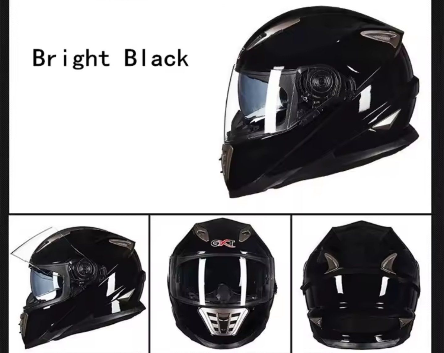 Helme & Visiere: Motorrad Helm Full Face Helm - Schwarz - Grösse L - Neu – Neu und originalverpackt aus Suhr von ChronixChronometer 1