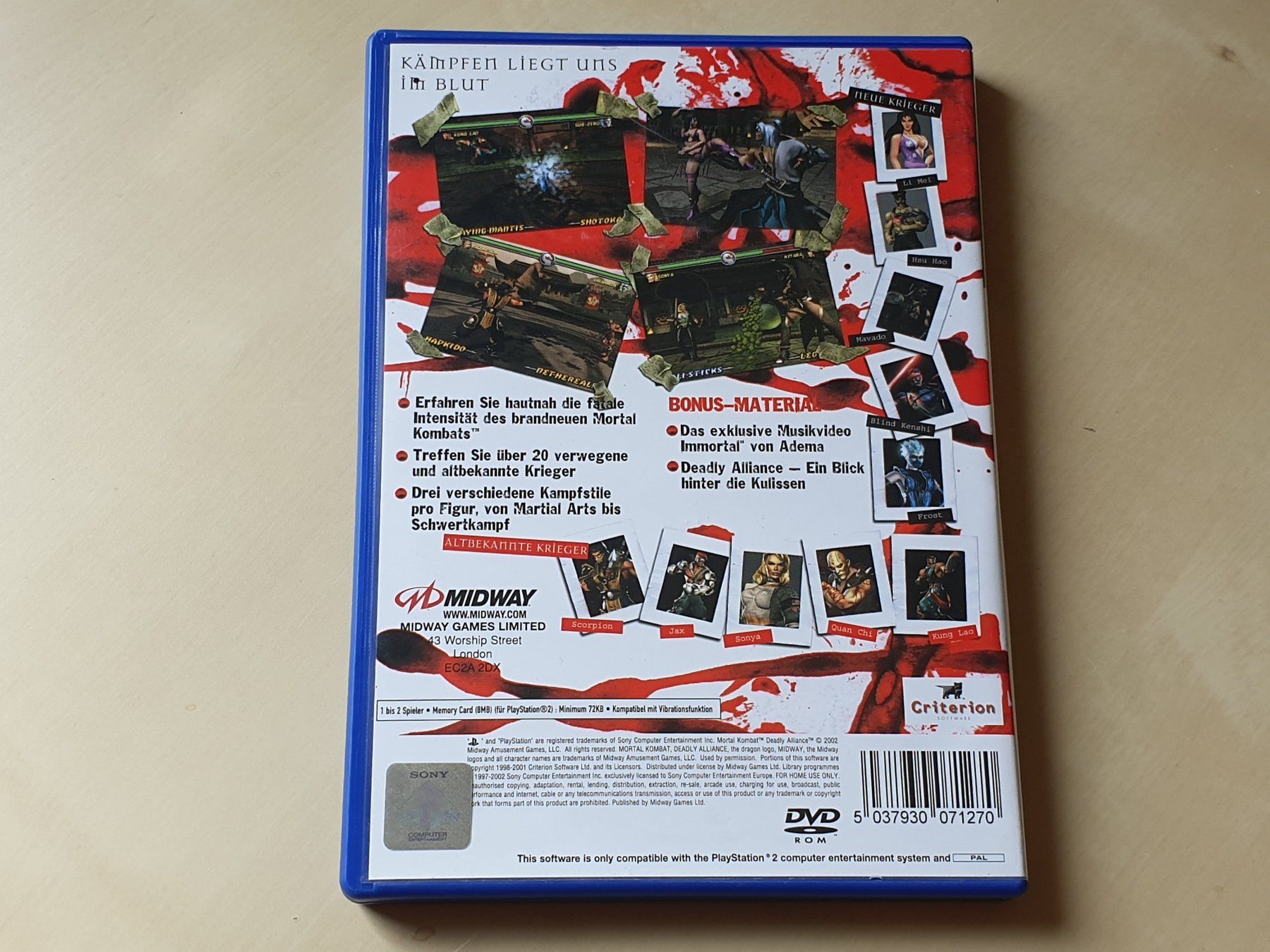 Sony Giochi: Mortal Kombat Deadly Alliance – Usato da Stansstad venduto da collectorsshop 1