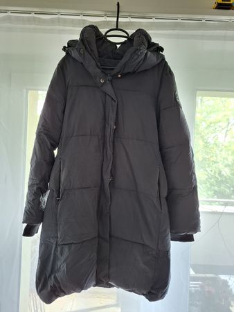 Superdry Daunenjacke Damen Gr. XL, Winterjacke schwarz