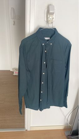 Camicia uomo maniche lunghe verde come nuova