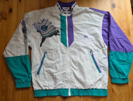 Vintage Tennis Jacke Davis Cup Puma Gr. 6/M retro sport