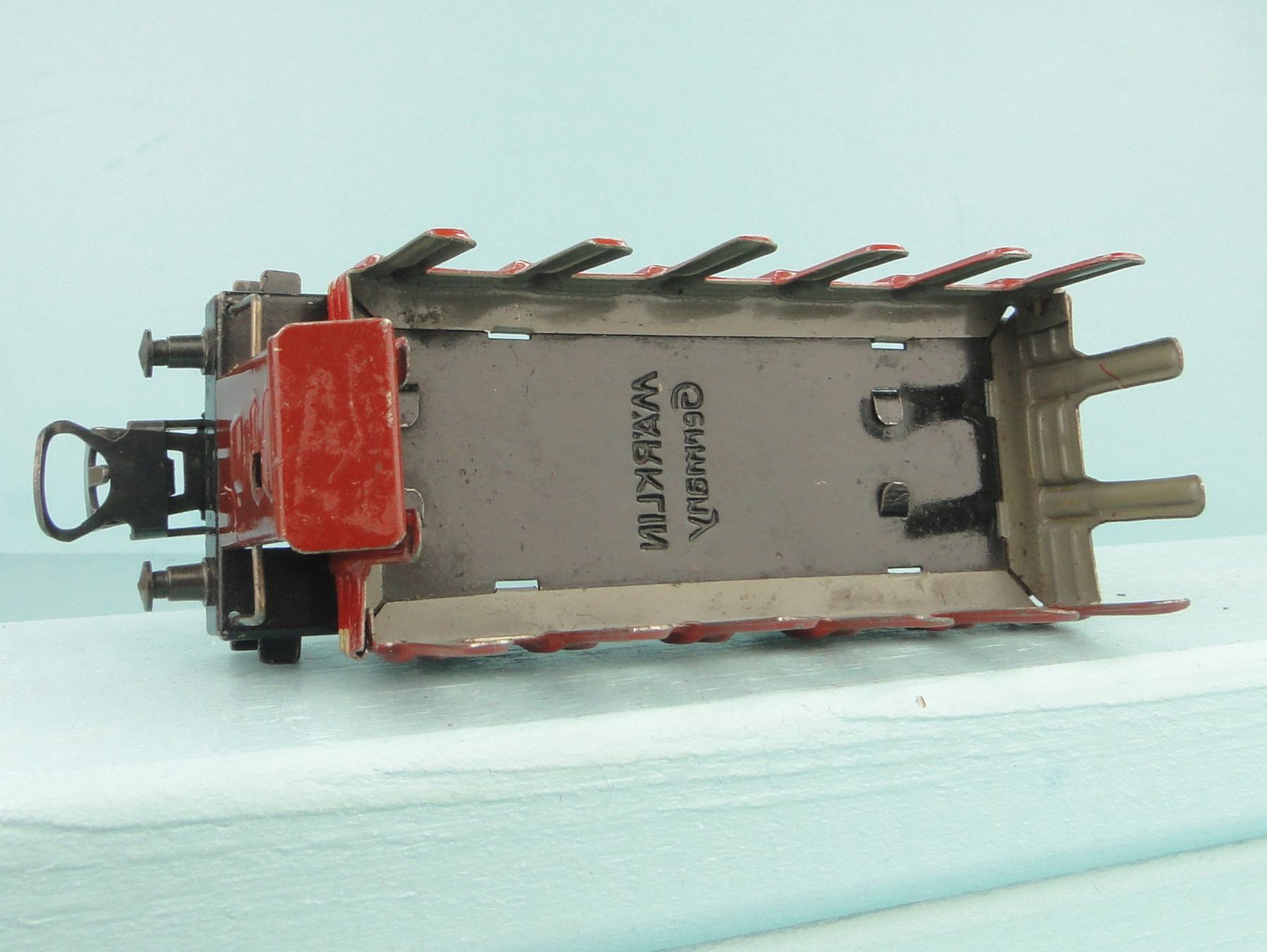 Märklin Modellini di ferrovie: Märklin 372 Rungenwagen, Blech – Usato da Bülach venduto da cann11 4
