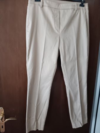 H&M Stoffhose Beige Gr. 44, Top Zustand!