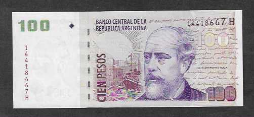Banconote: Argentina  100  Pesos  Bankfrisch – Nuovo (secondo la descrizione) da Gordola venduto da coinsandnotes