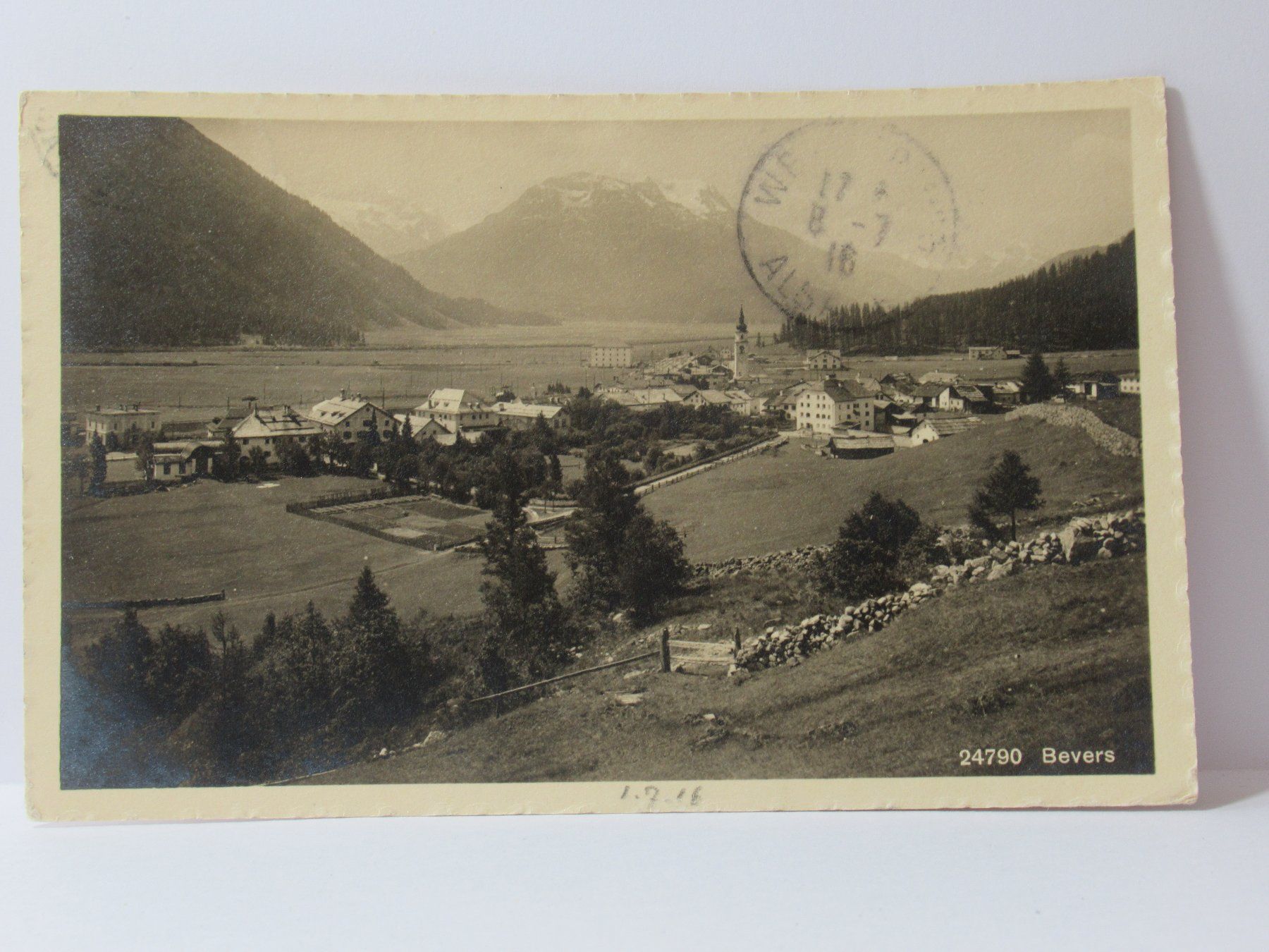 Cartoline postali: Bevers  , Kirche 1916 – Usato da Grenchen venduto da Bluemchen1900 1