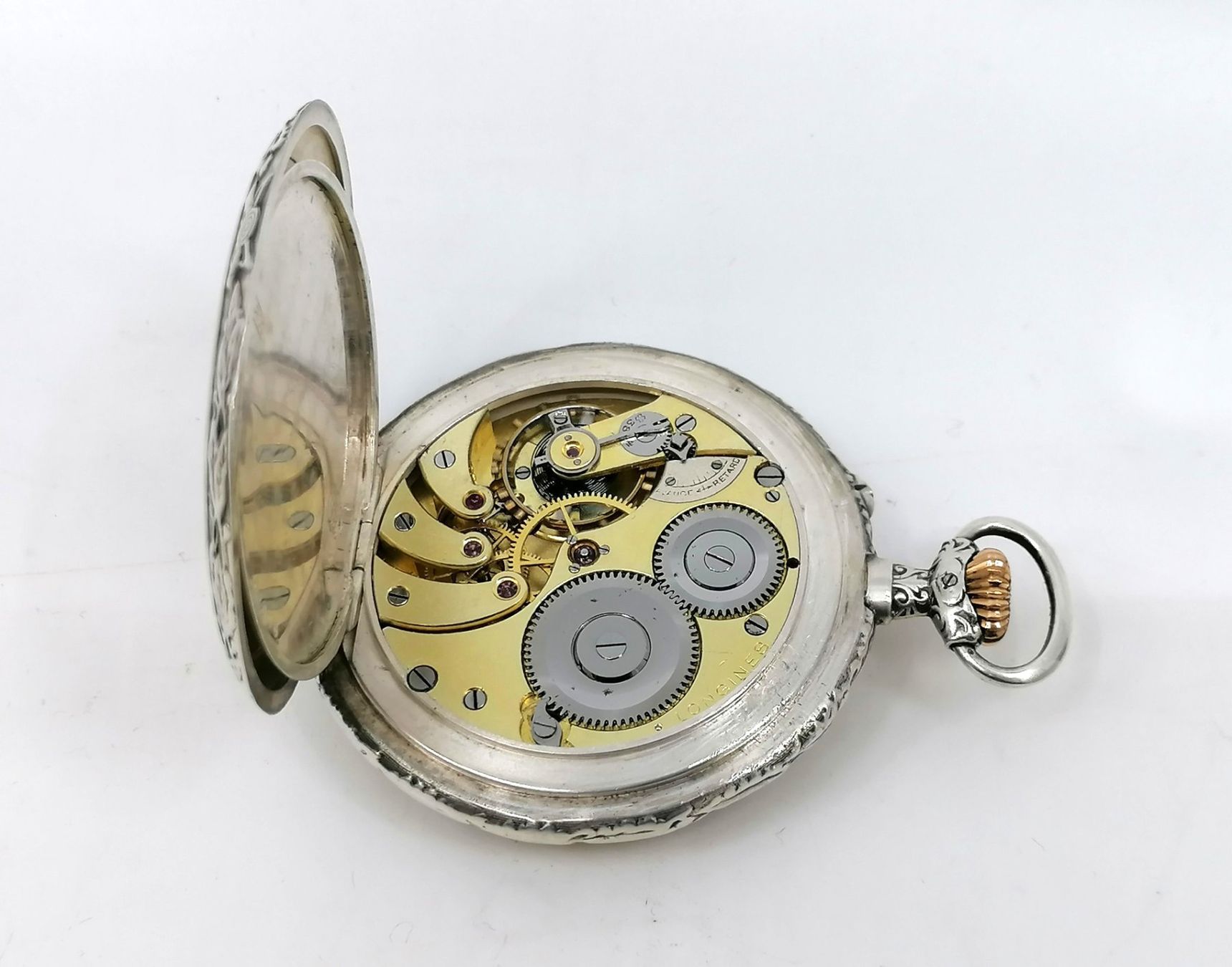 Longines Orologi: Longines Lépine Taschenuhr Silber – Usato da Reinach BL venduto da fliegenrolli 5