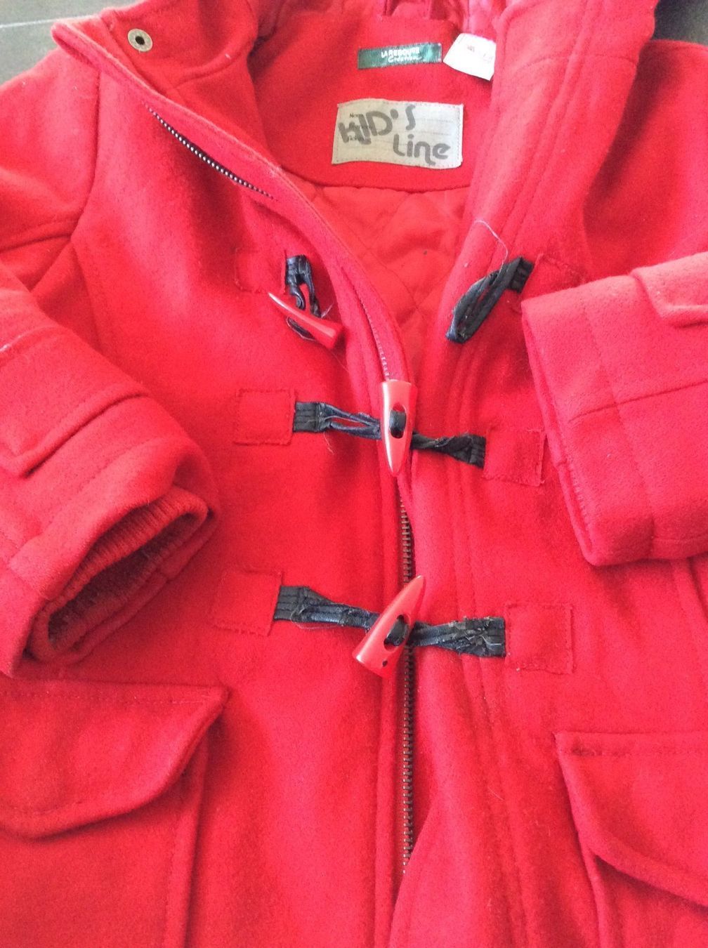 Giacche & Cappotti: Dufflecoat, Grösse 116, rot – Usato da Matten b. Interl venduto da MrMrsUSA 2